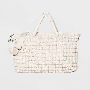 COPY - Athleisure Soft Weekender Bag Off White A New Day